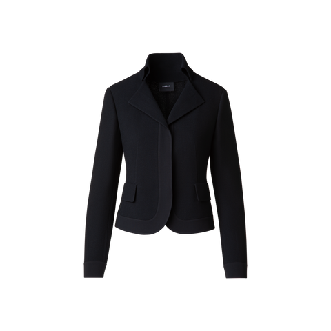 Short Jacket in Wool Double-Face