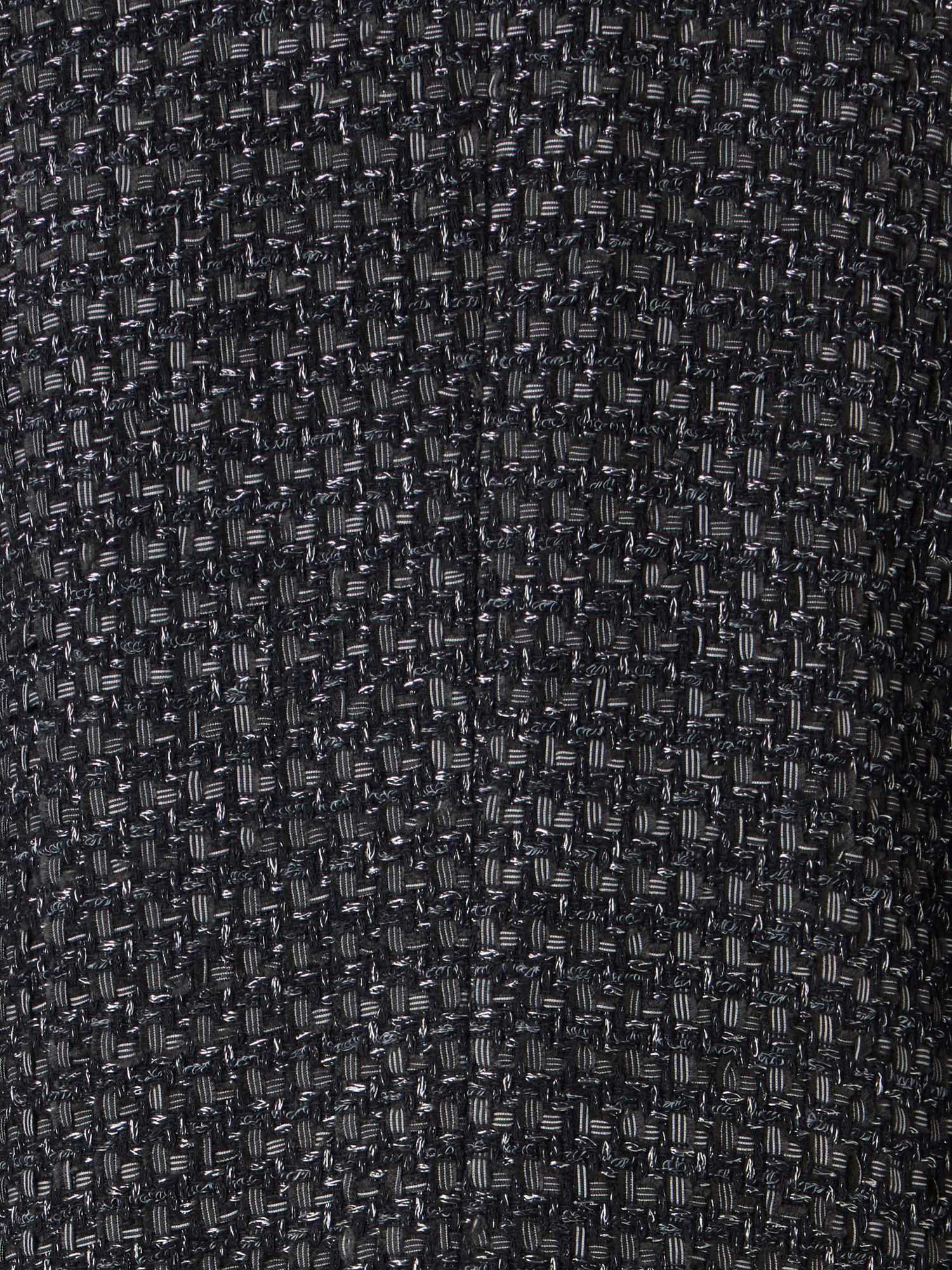 Designer Long-Sleeve Cotton-Blend Short Jacket - black