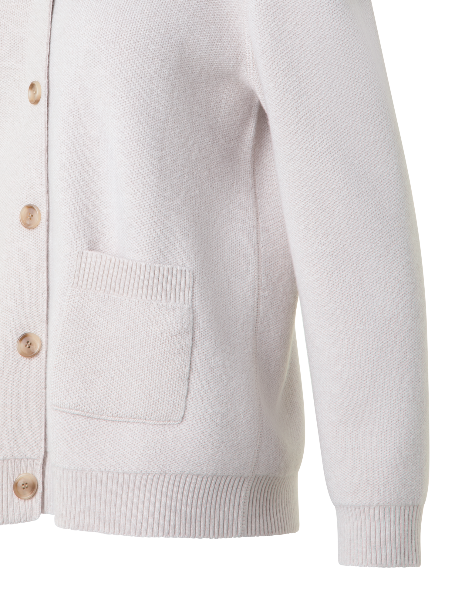 Designer Pure Cashmere Relaxed Cardigan - neutral - grey - beige