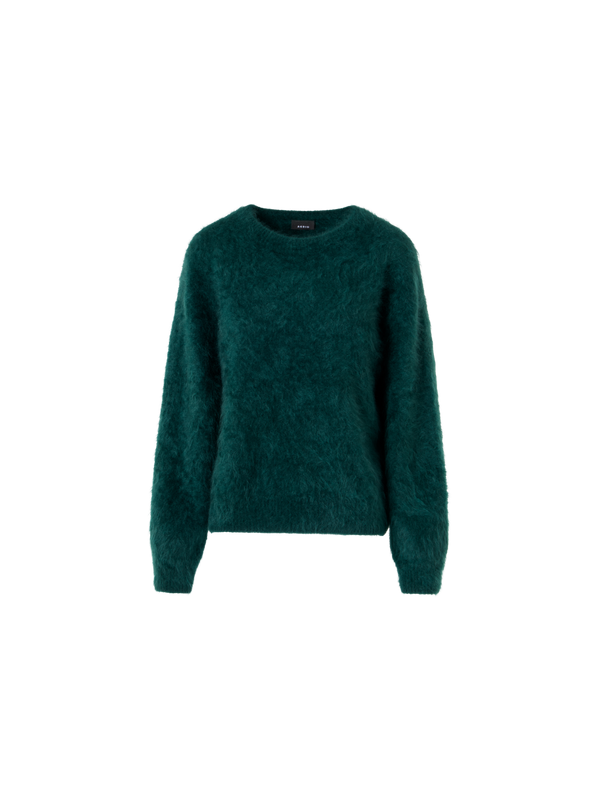 Designer Cloud Cashmere Knit Sweater - green