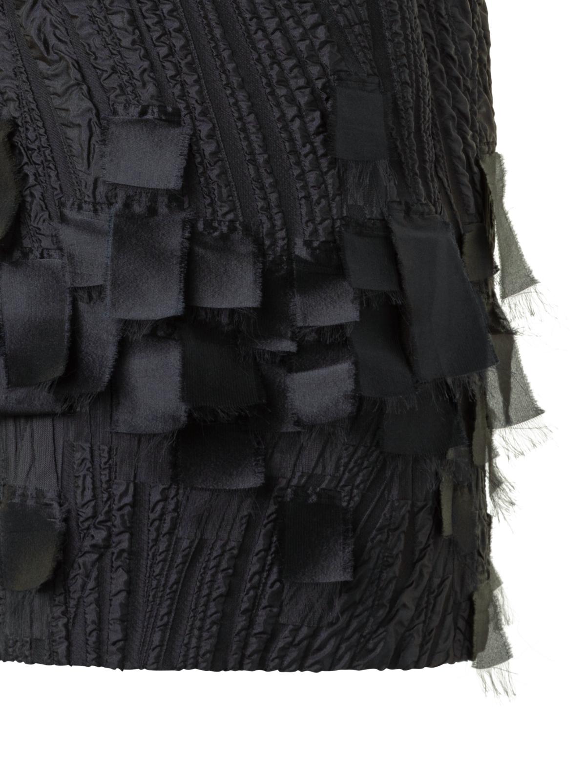 Designer Cocktail Dress in Waves and Ribbons Jacquard - black - neutral