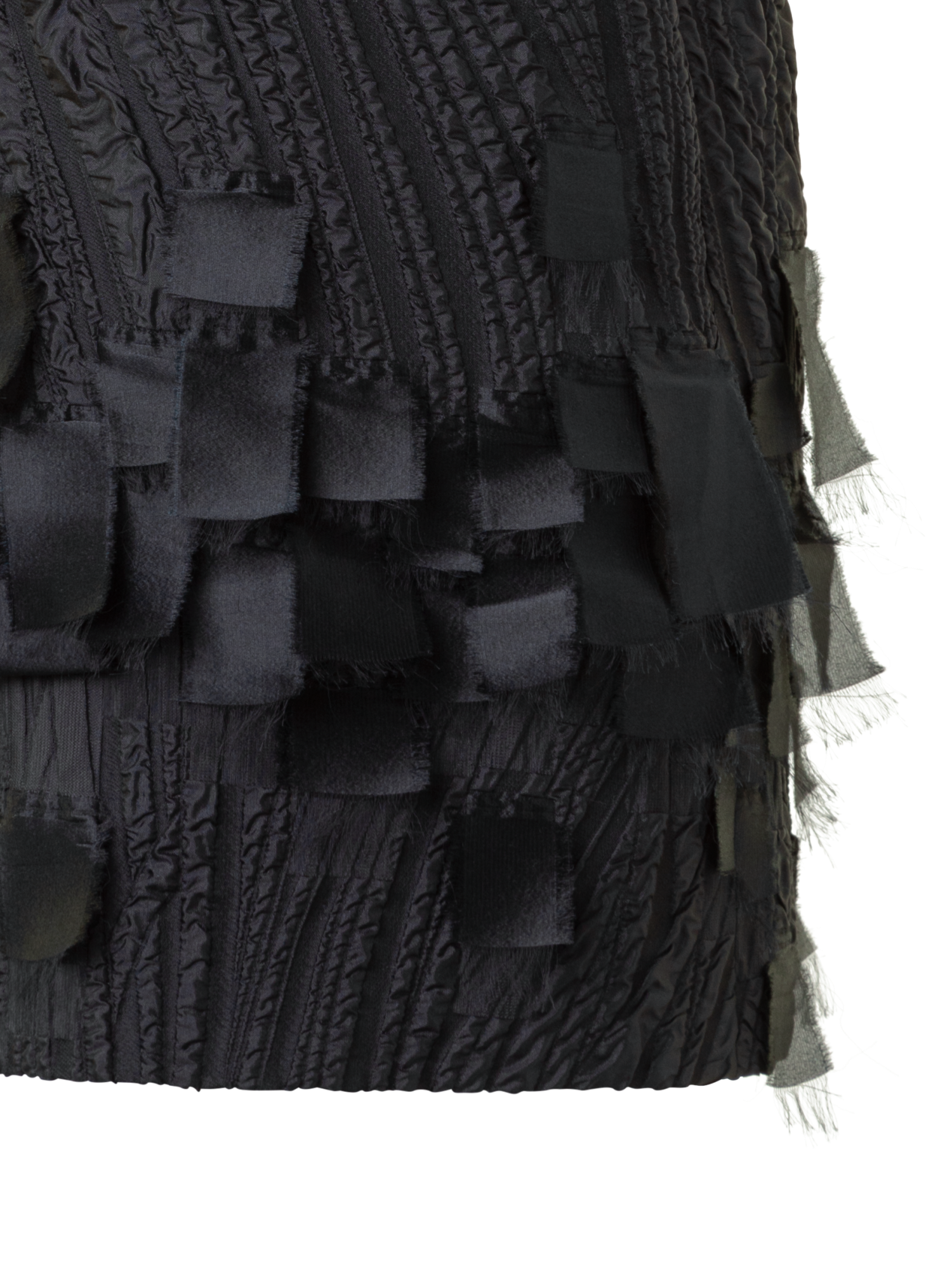 Designer Cocktail Dress in Waves and Ribbons Jacquard - black - neutral