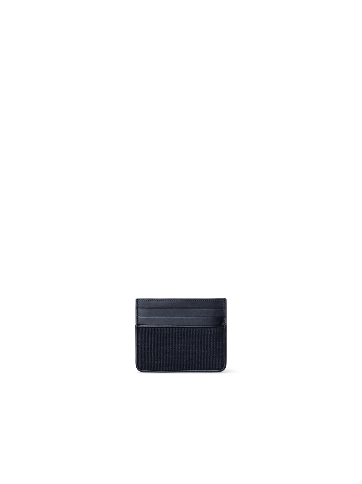 Designer Card Holder in Horsehair - black