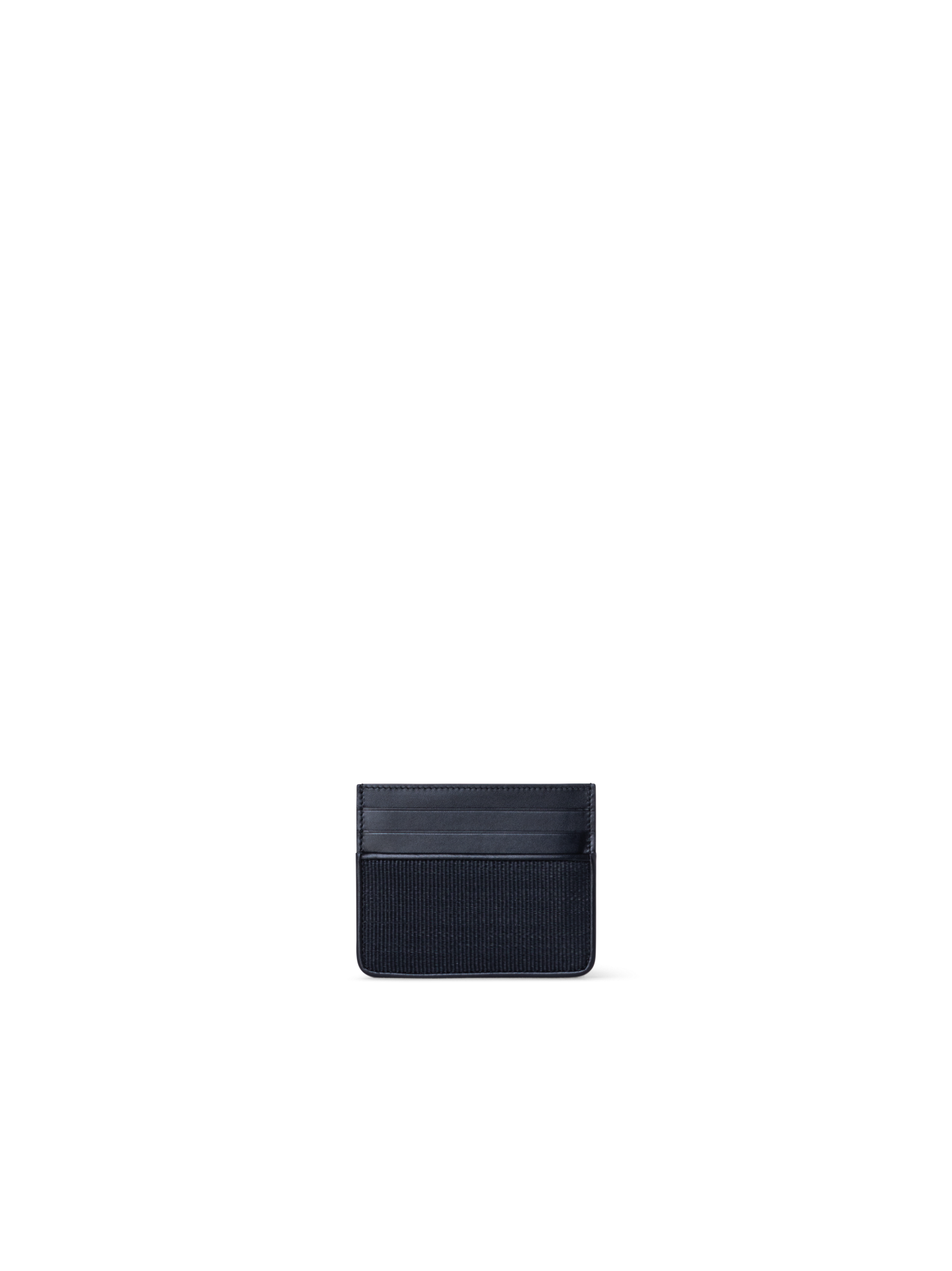 Designer Card Holder in Horsehair - black