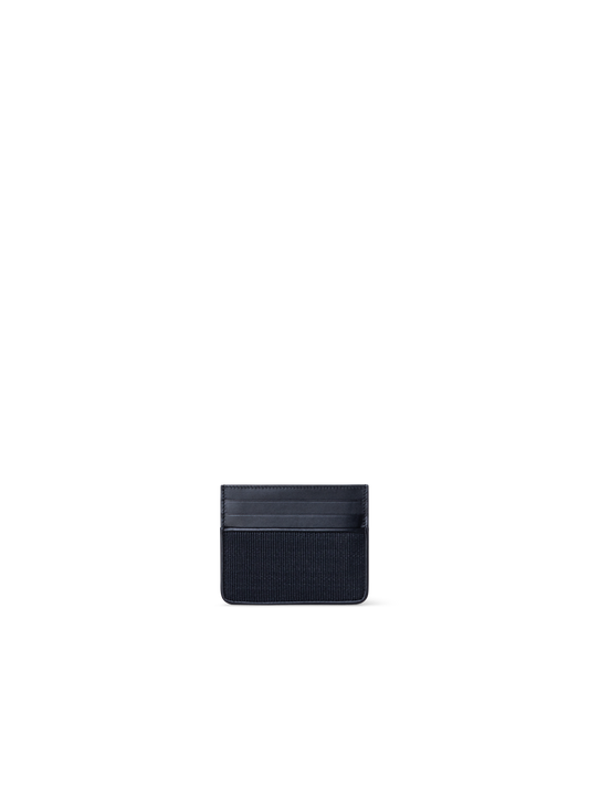 Designer Card Holder in Horsehair - black