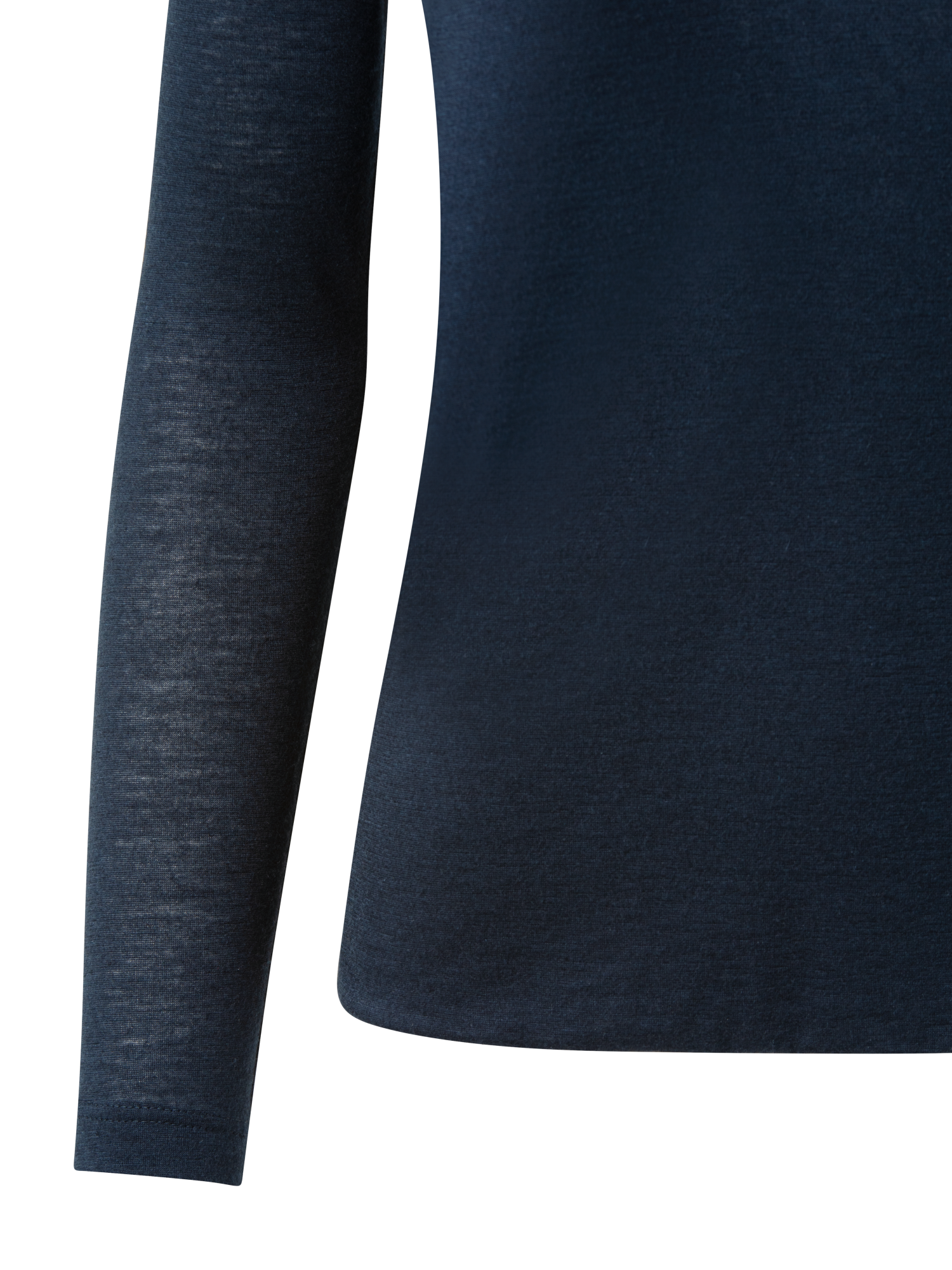 Designer Cashmere Silk Shirt - navy - blue