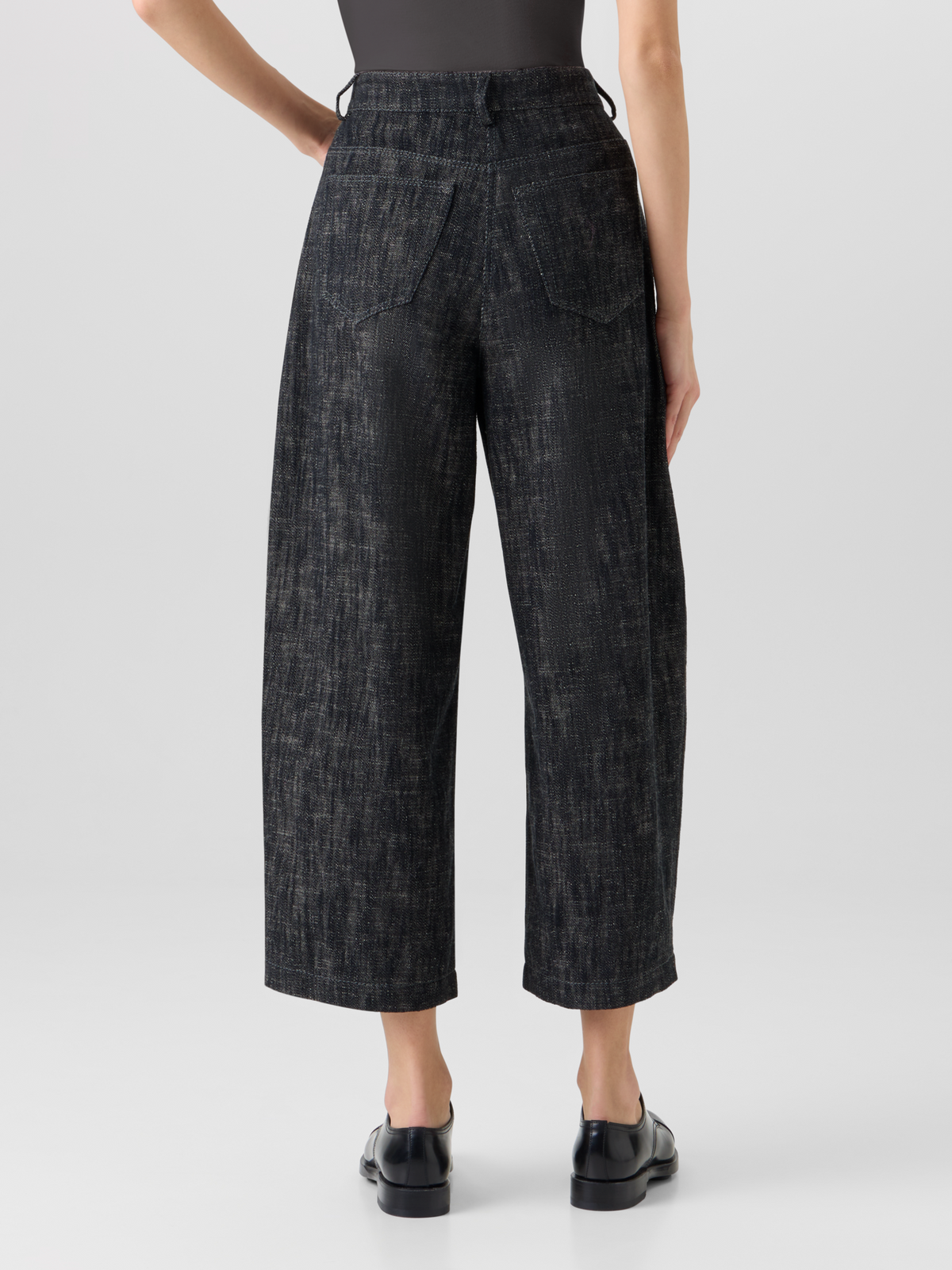 Designer Farrow Pants in Washed Heavyweight Cotton Denim - black #editorial