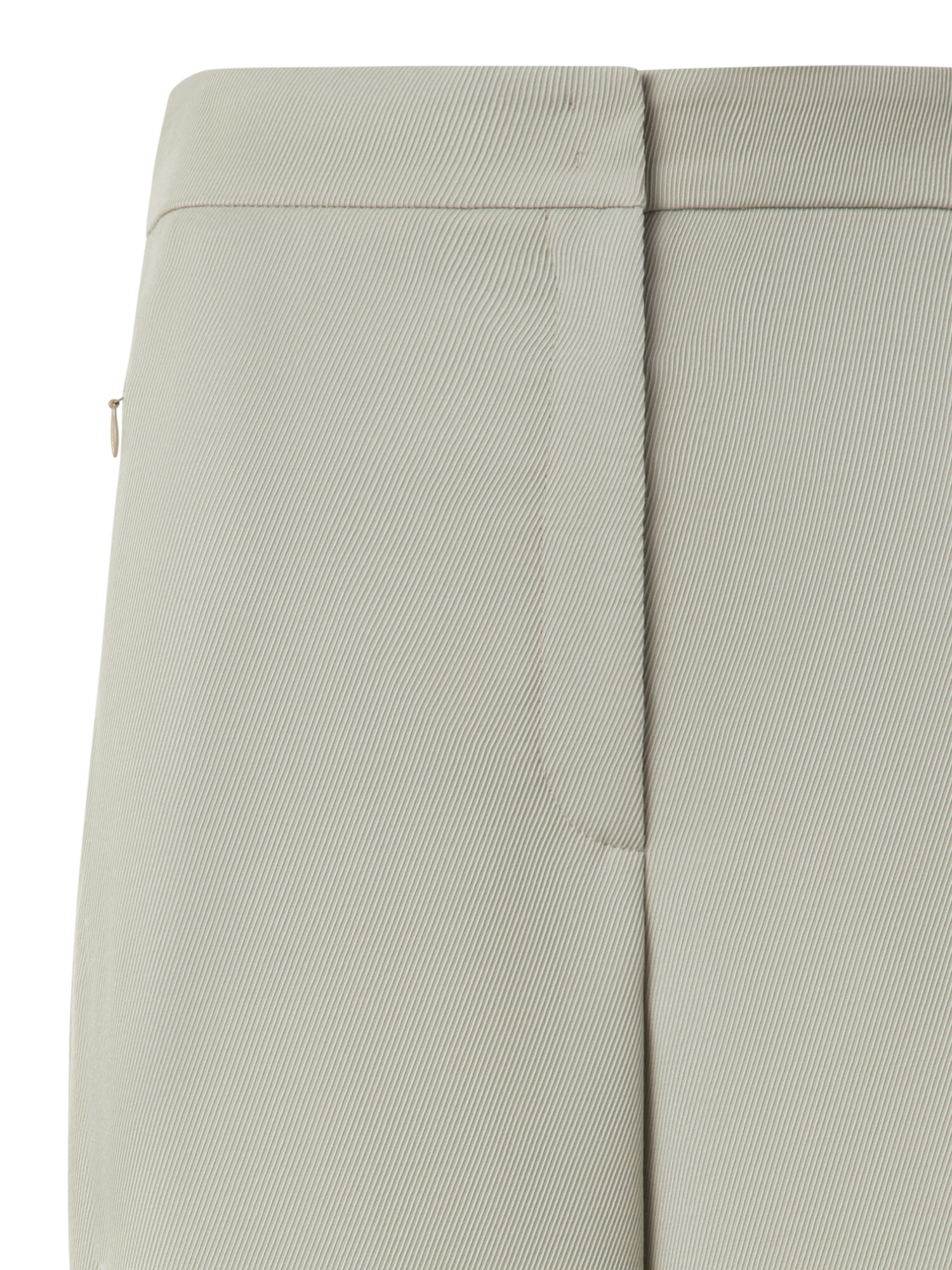Designer Wide Wool Tricotine Pants - neutral - beige