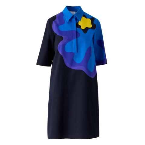 XL Pop Dot Flower Cotton Dress