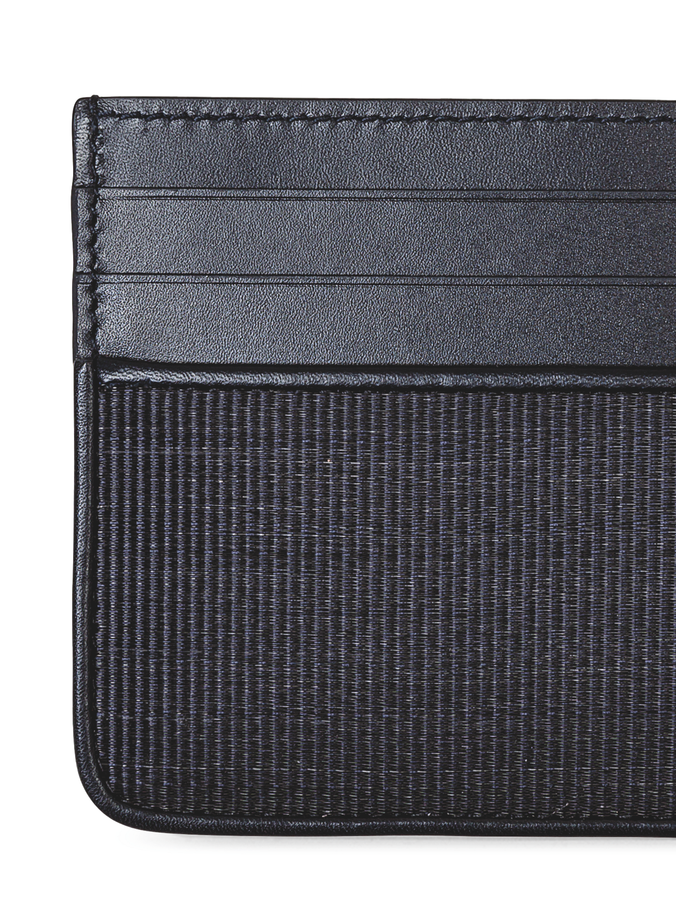 Designer Card Holder in Horsehair - navy - blue