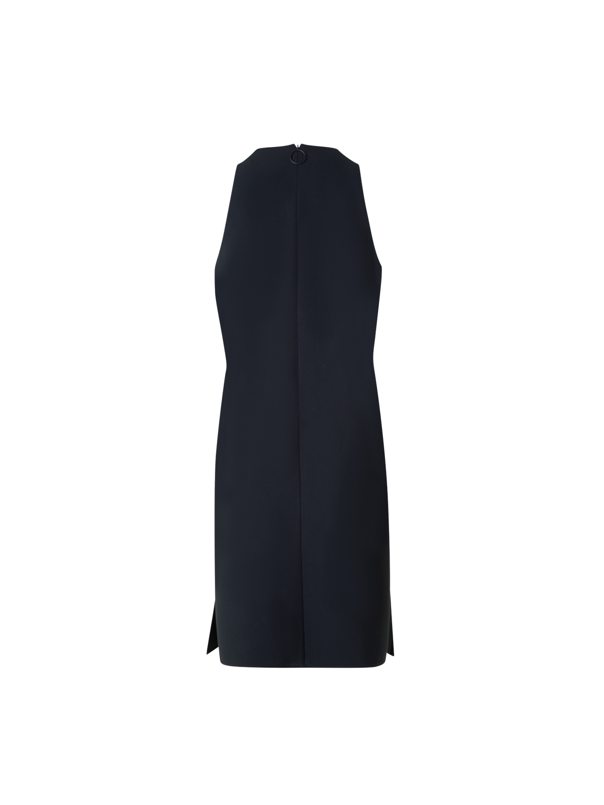 Designer Heavy Laser Cut Mini Dress with Dropping Dots - black - neutral