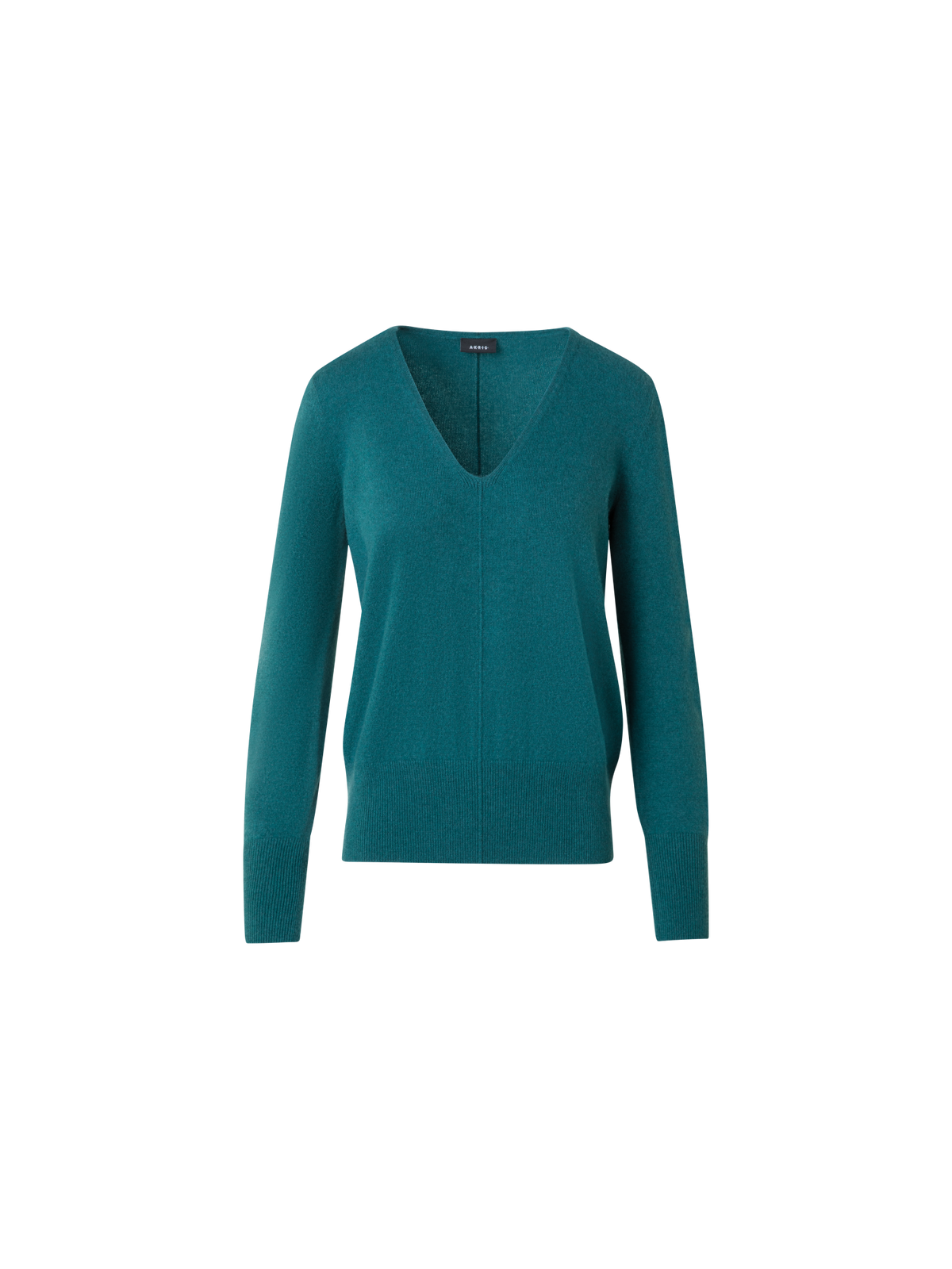 Designer  Pure Cashmere V-Neck Sweater - green