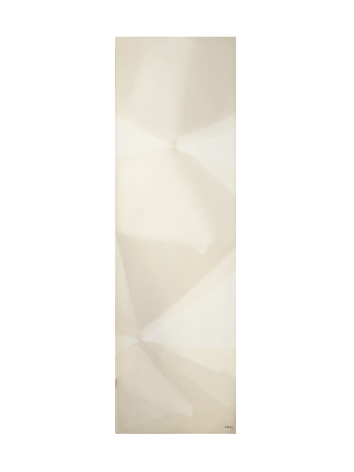 Designer Cotton Silk Scarf with Chiaroscuro Print - neutral - pastel - grey - beige