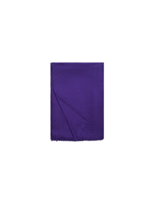 Designer Cashmere-Silk Scarf - purple