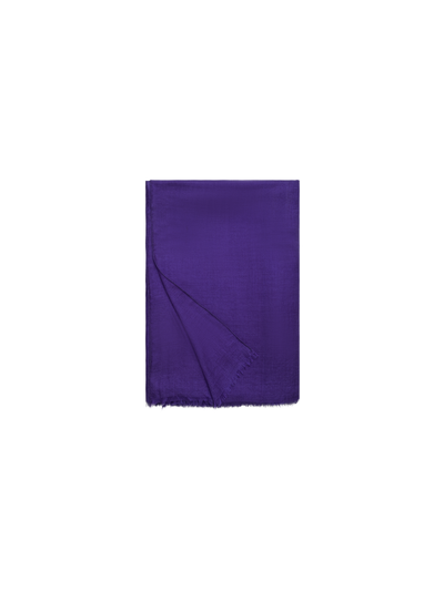 Designer Cashmere-Silk Scarf - purple