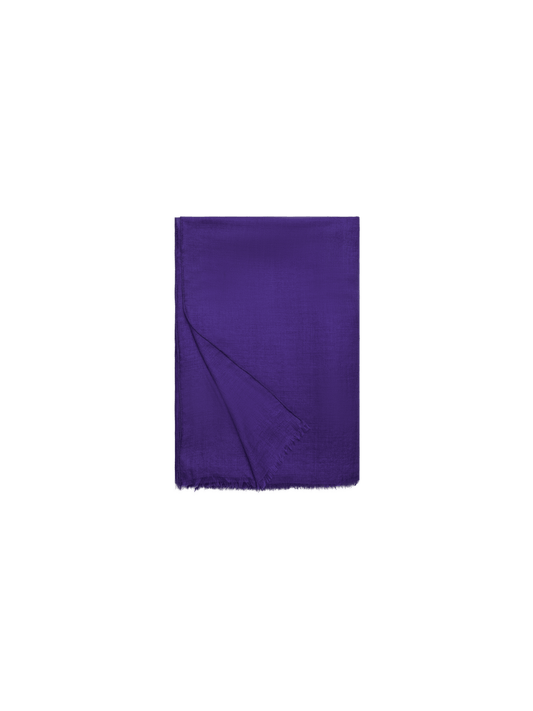 Designer Cashmere-Silk Scarf - purple