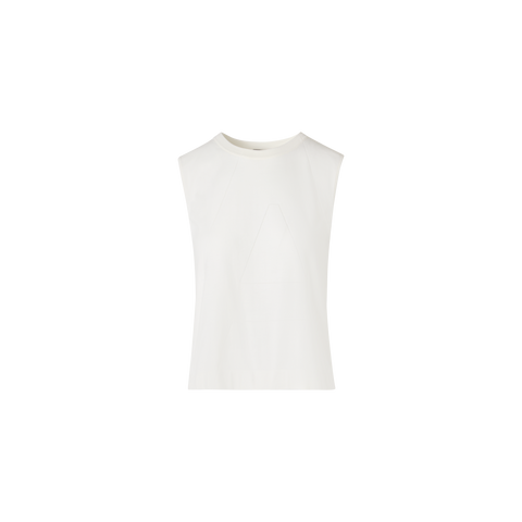 Sleeveless Sea Island Cotton Knit Top