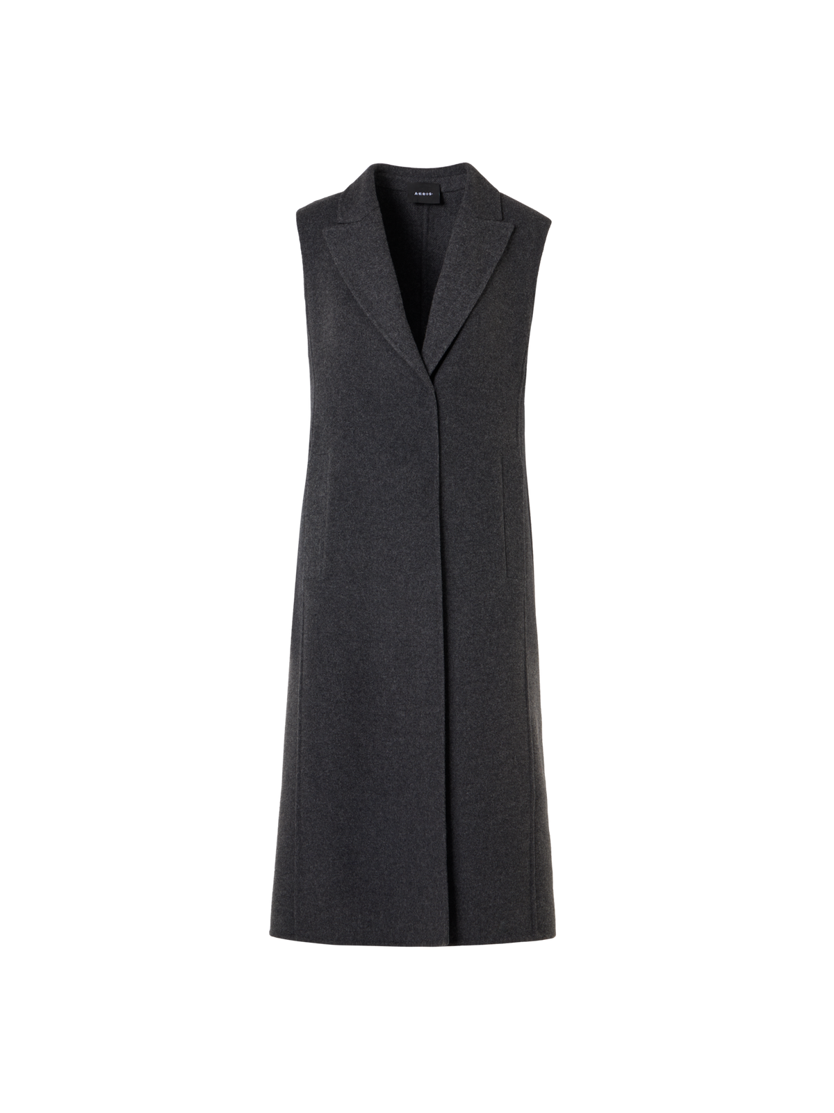 Designer Felted Wool Duo Coat with Detachable Bolero - grey