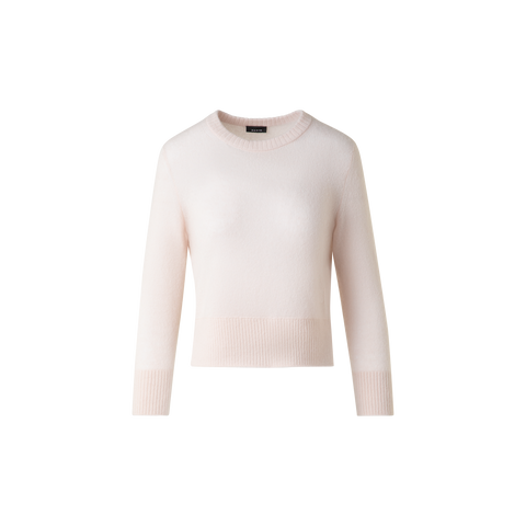 Cashmere Silk Sweater with Bracelet Sleeves