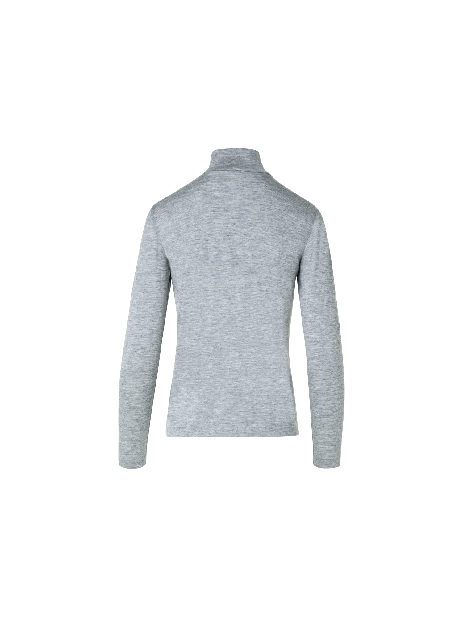Designer Turtleneck Shirt from Cashmere Silk - grey