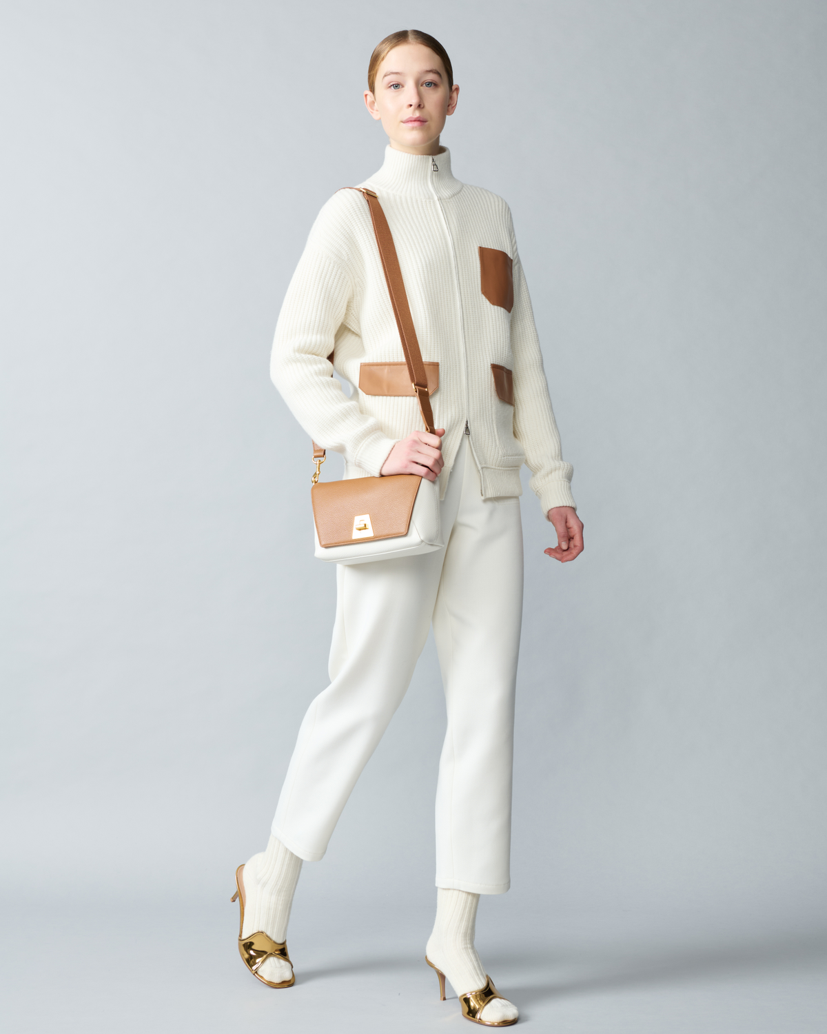 Designer Oversize Long Cardigan in Cashmere - multicolor #editorial