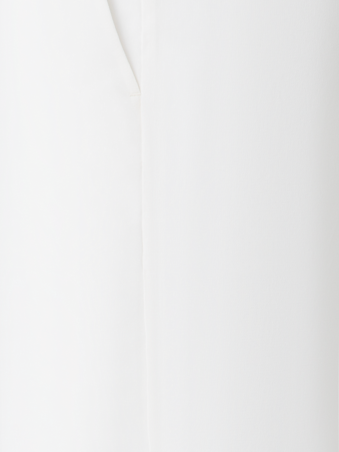 Designer Wide Straight Silk Pants - neutral - ecru - white