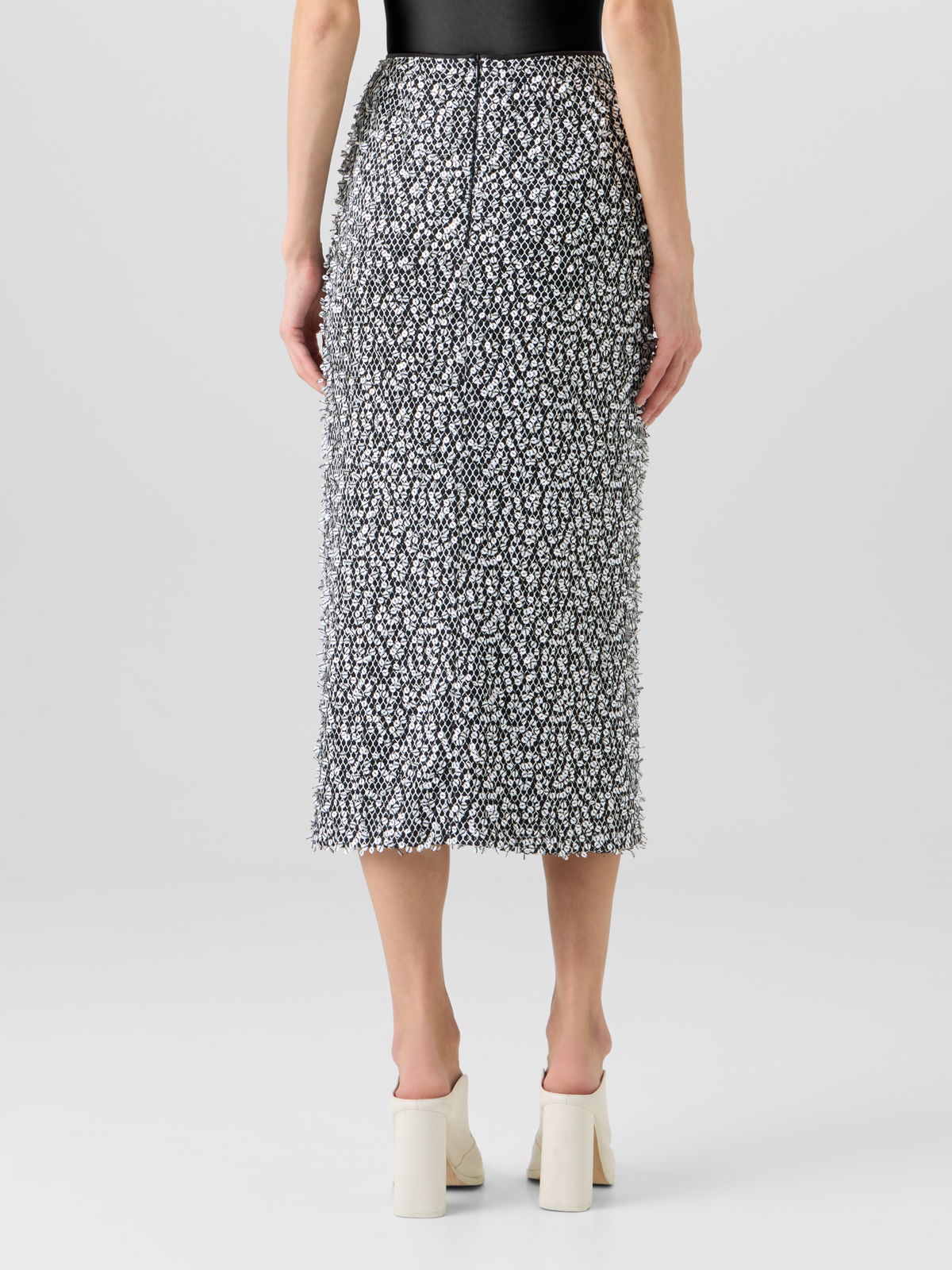 Designer Sequin Midi Tube Skirt - multicolor #editorial