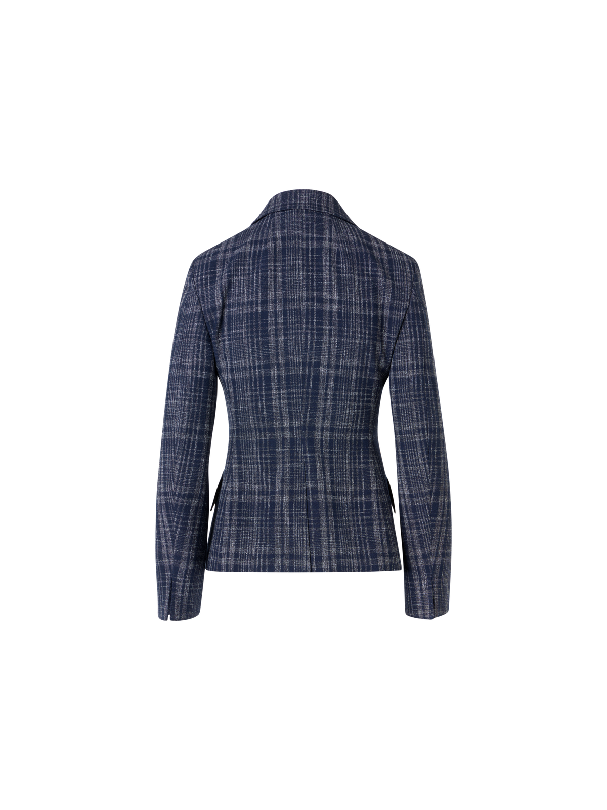 Designer Delia Jacket in Wool-Viscose Tweed - blue