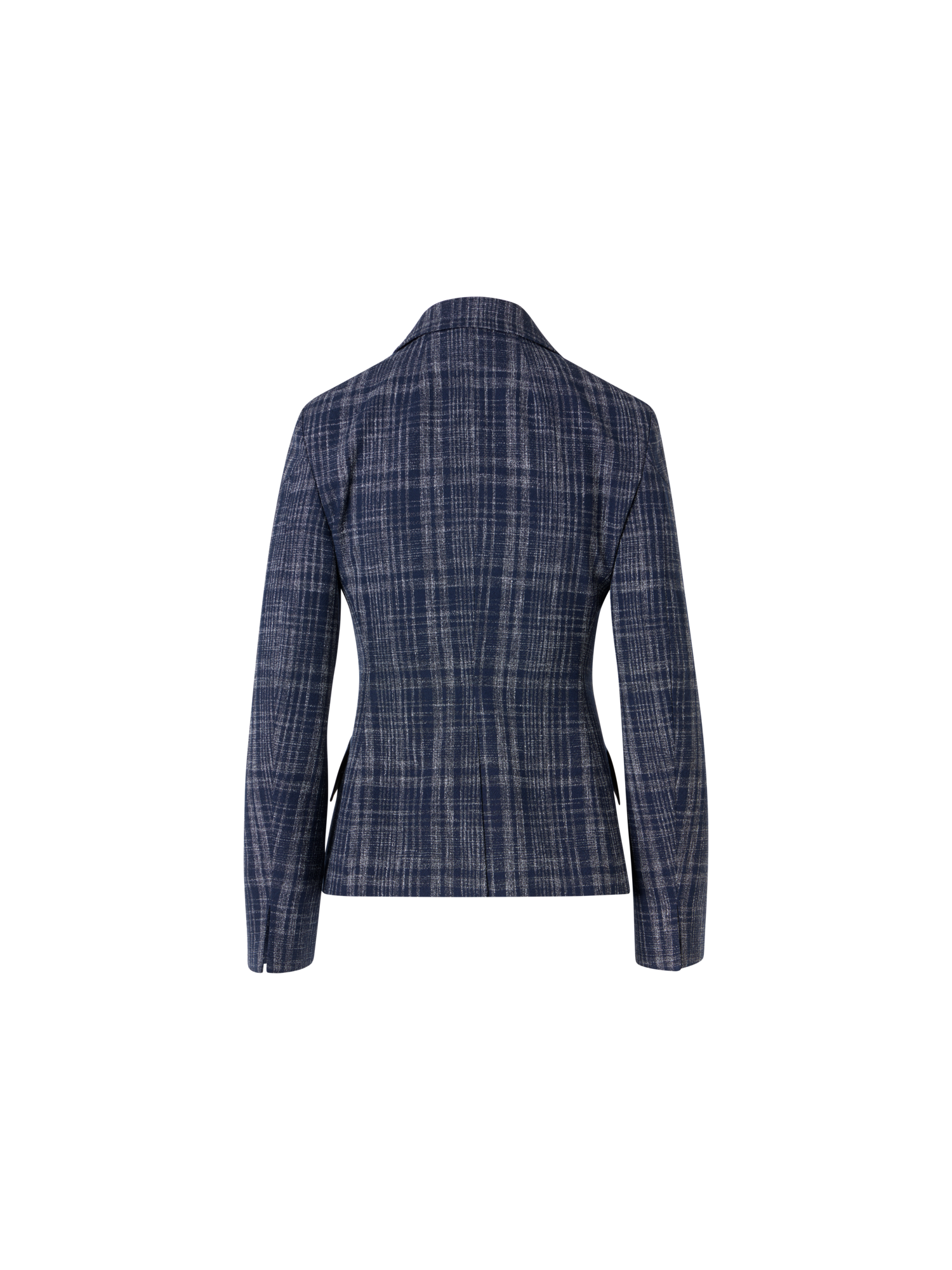 Designer Delia Jacket in Wool-Viscose Tweed - blue