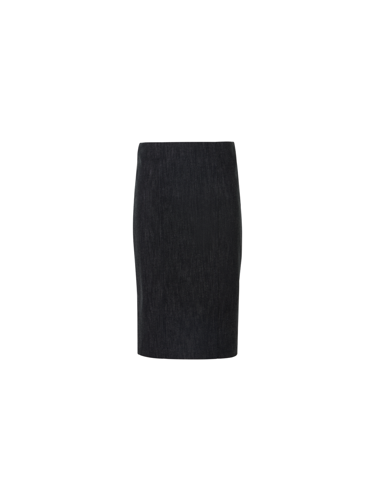 Designer Denim Pencil Skirt - black