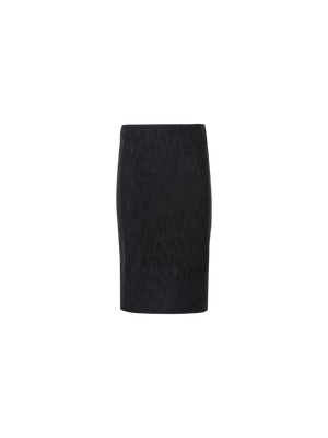 Designer Denim Pencil Skirt - black