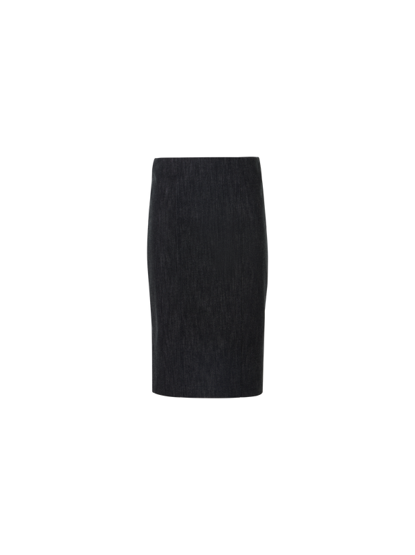 Designer Denim Pencil Skirt - black