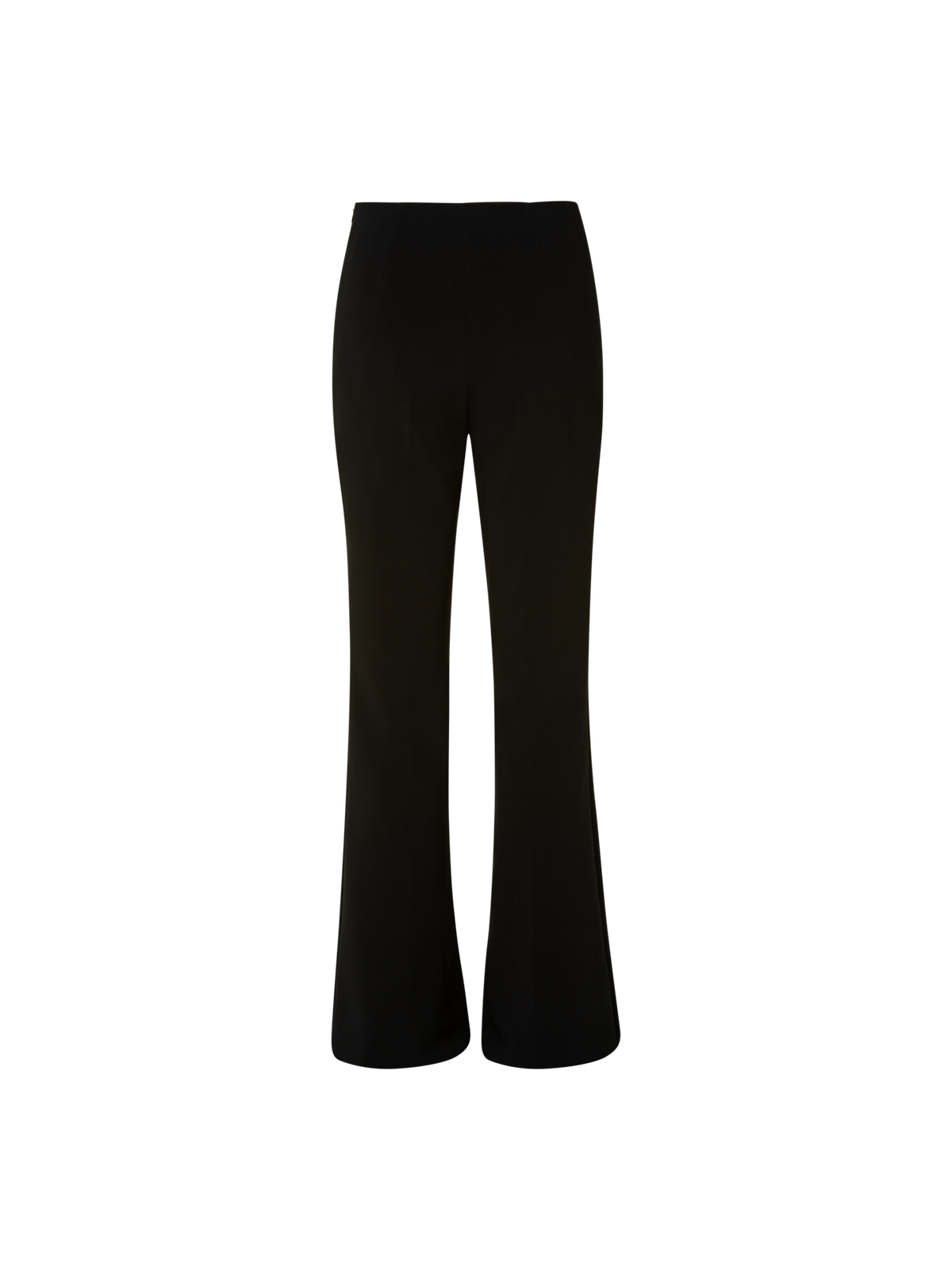 Designer Bootcut Cotton and Silk Double-Face Pants - black