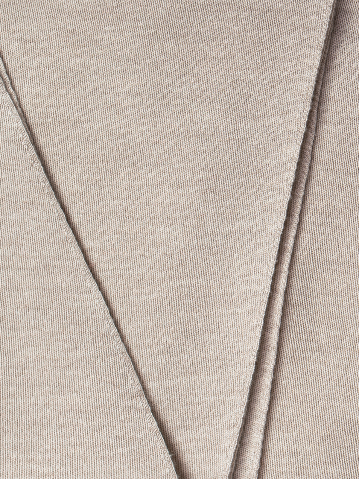 Designer Trapezoid Shaped Scarf from Cashmere Silk  - neutral - beige