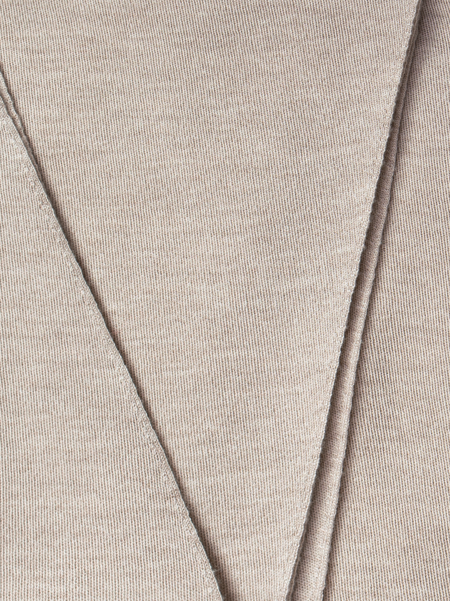 Designer Trapezoid Shaped Scarf from Cashmere Silk  - neutral - beige