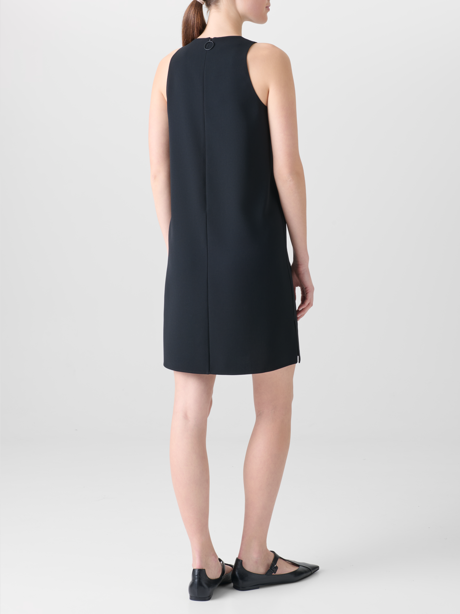 Designer Heavy Laser Cut Mini Dress with Dropping Dots - black - neutral 