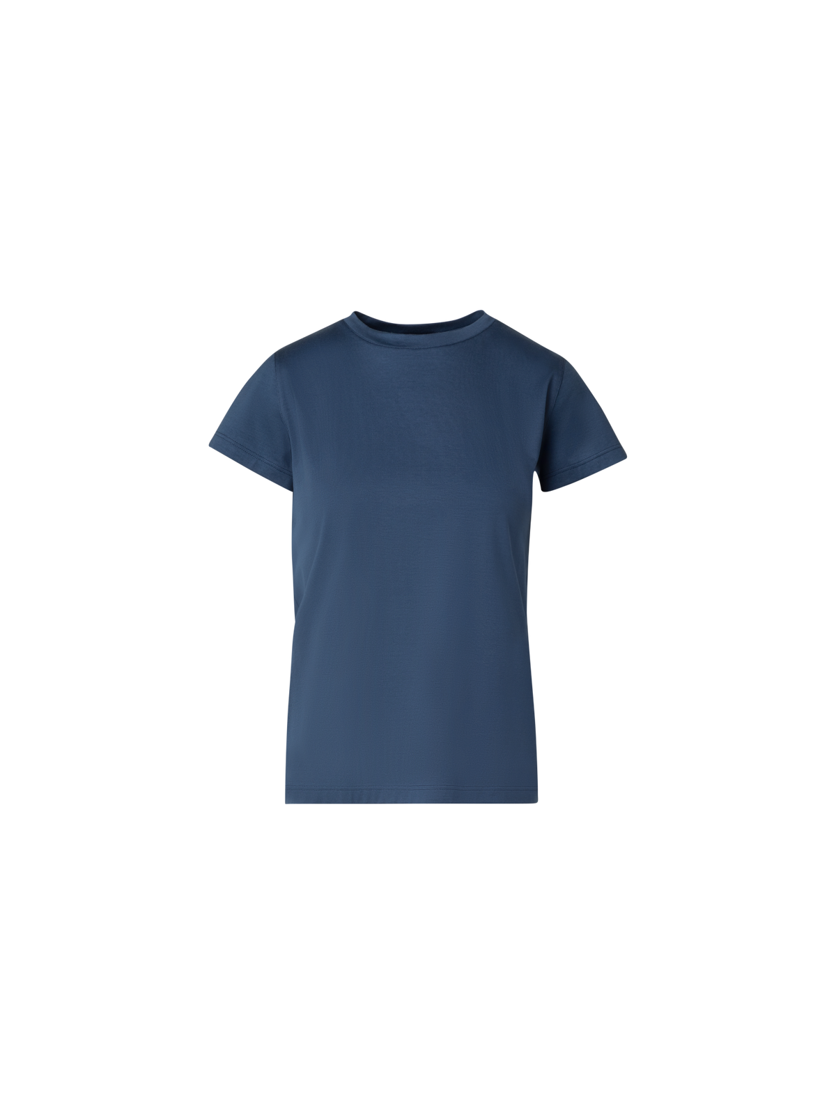 Designer Cotton Jersey T-Shirt - navy - blue