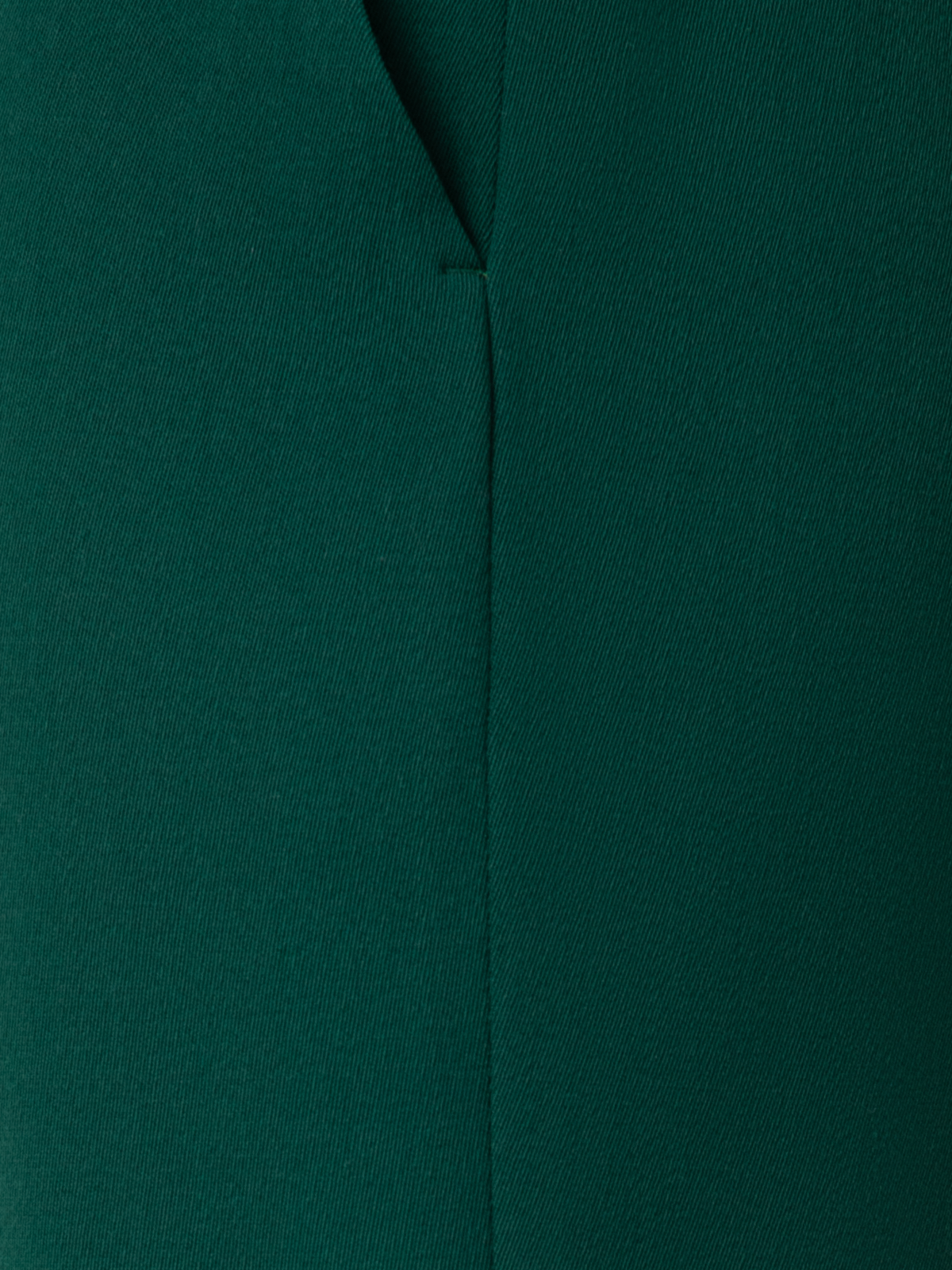 Designer Wide Straight Wool Pants - green