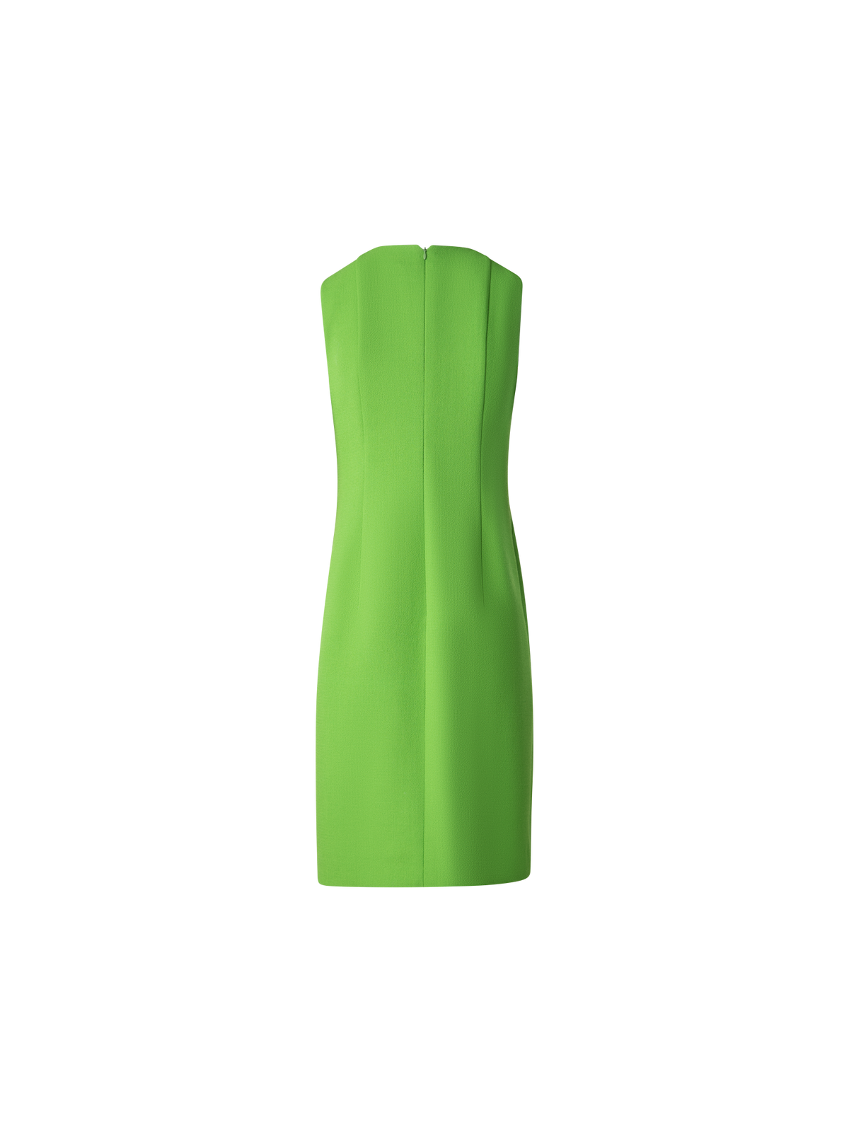 Designer Sheath Dress in Wool Double-Face - green