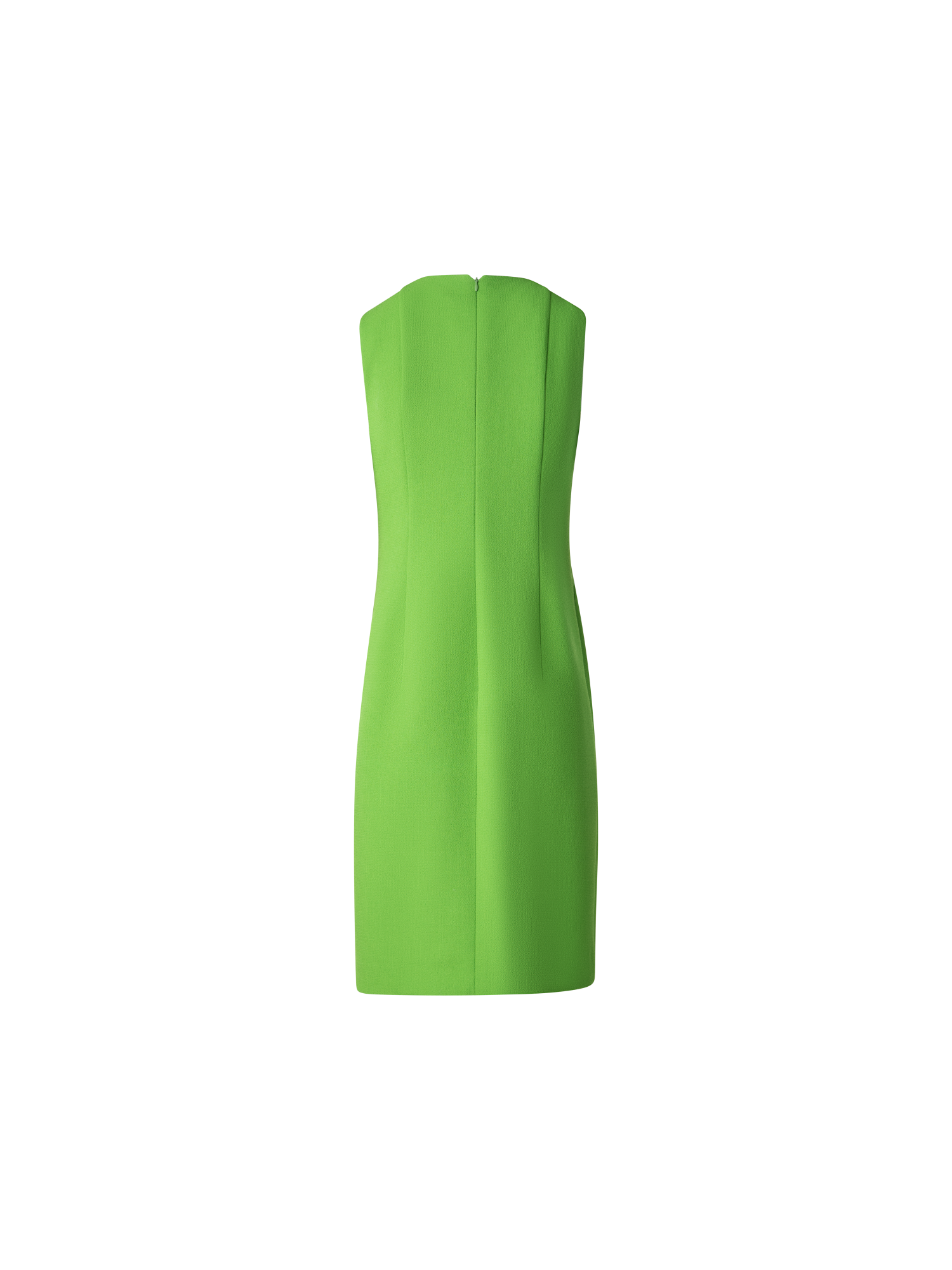 Designer Sheath Dress in Wool Double-Face - green