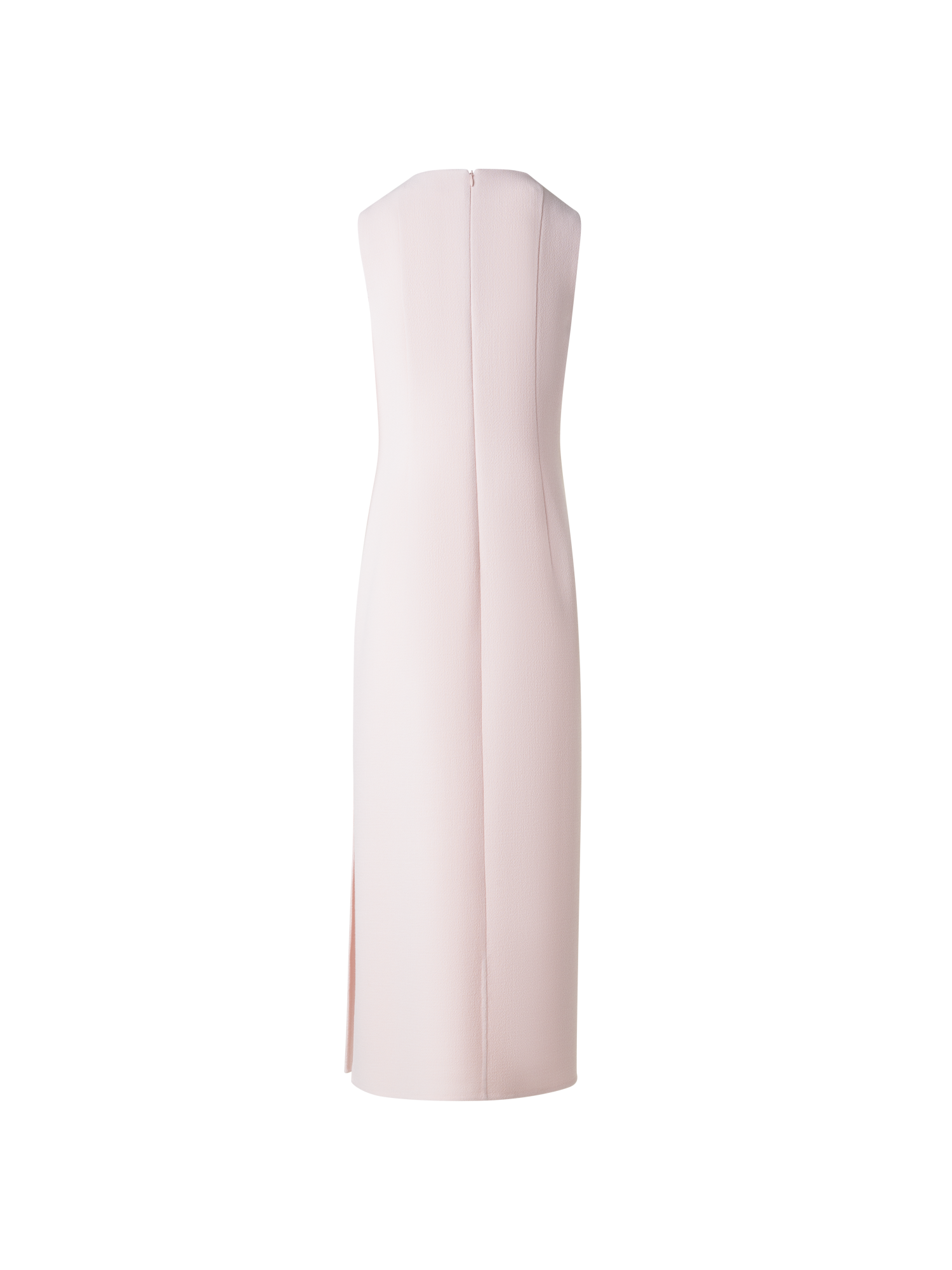 Designer Midi Sheath Dress in Wool Double-Face - pastel - pink