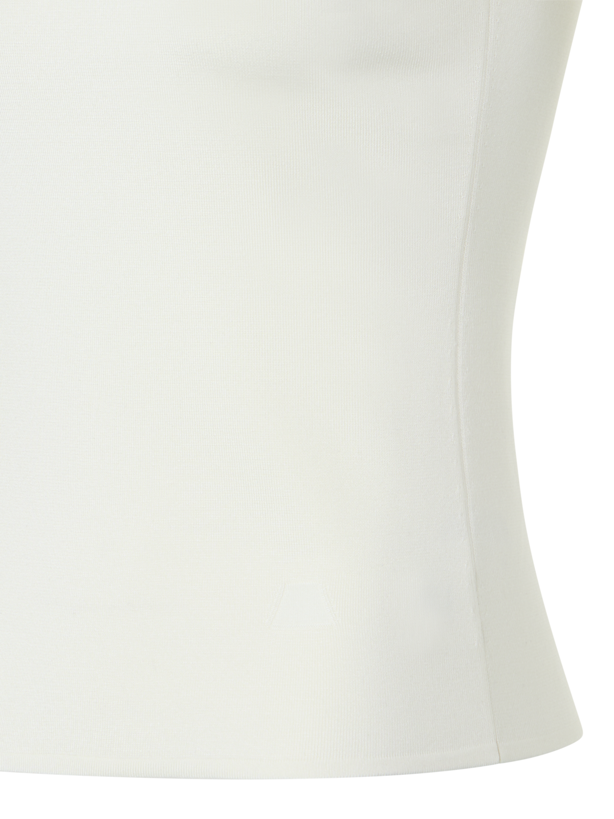 Designer Sleeveless Knit Top in Silk Stretch - ecru