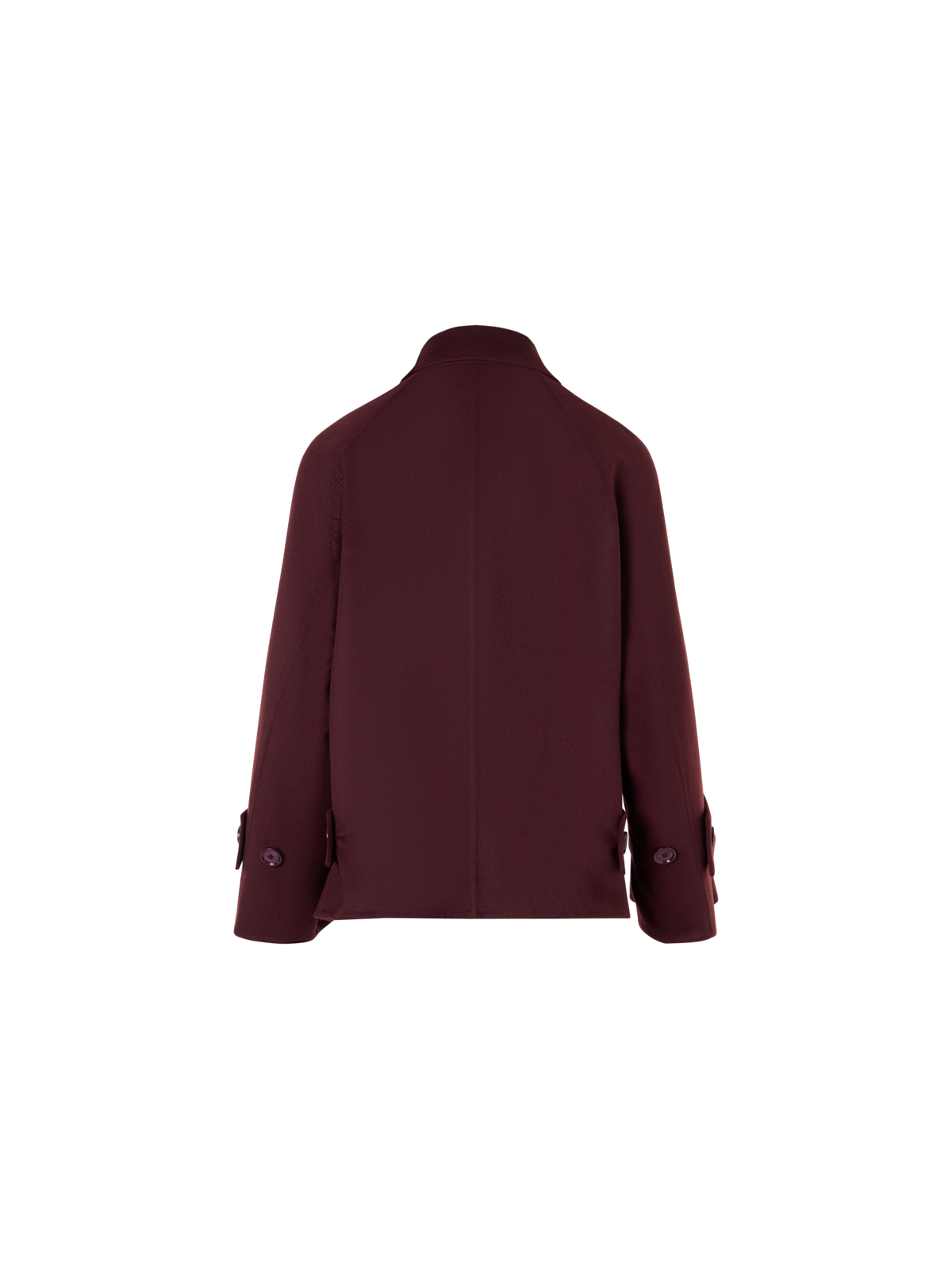 Designer Short A-Line Cashmere Double-Face Jacket - red
