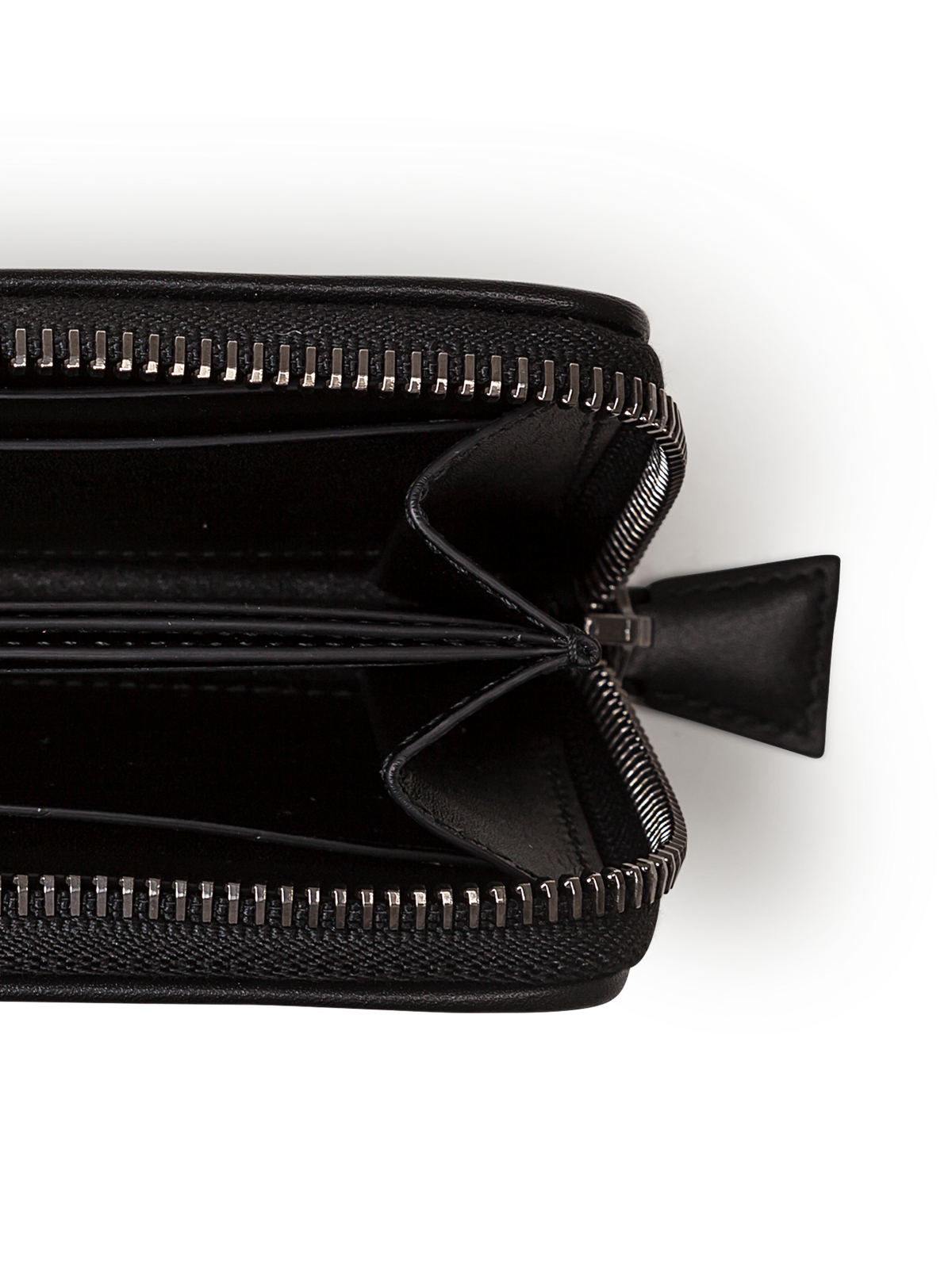 Designer Small Zip Wallet - black