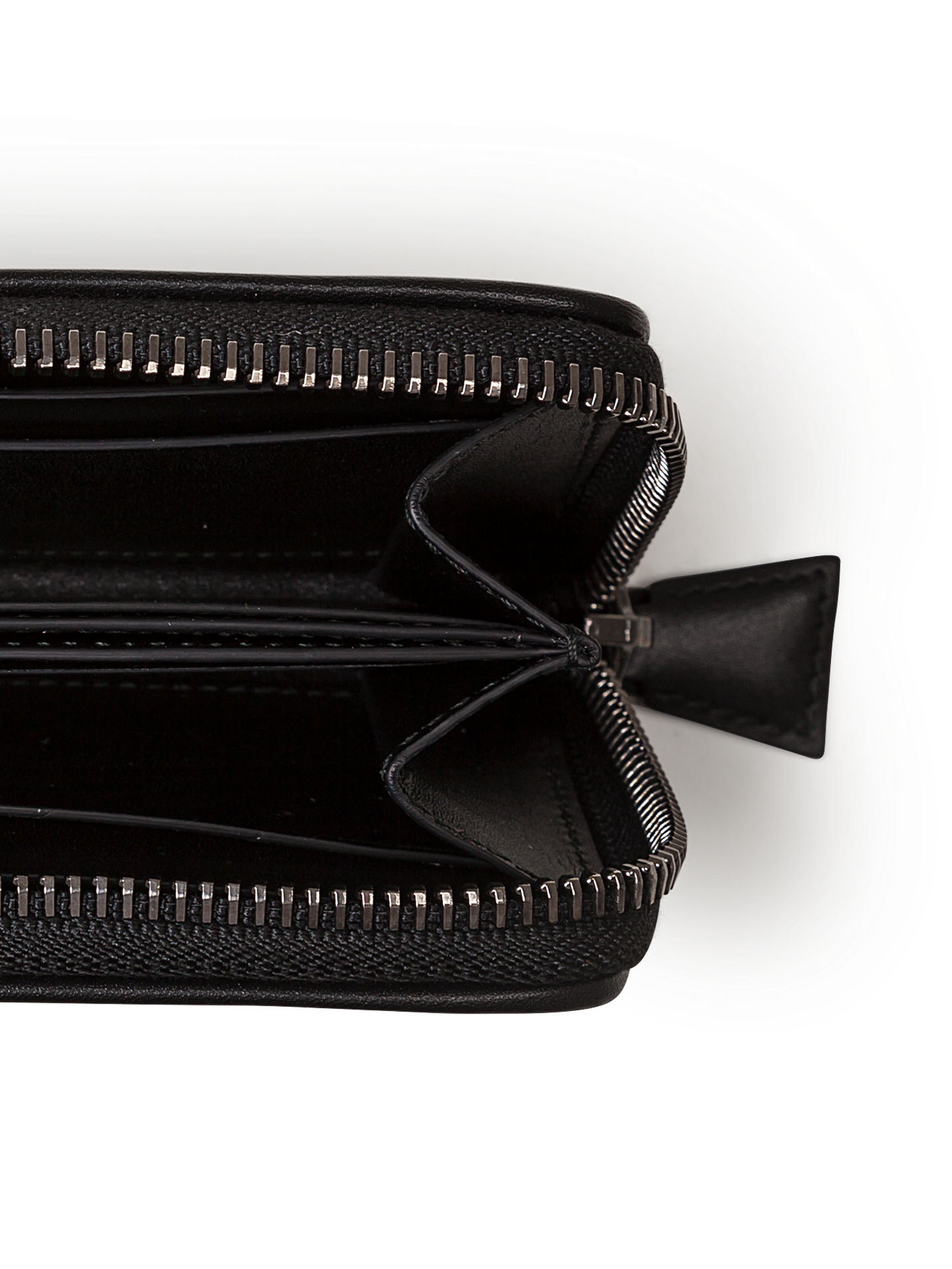 Designer Small Zip Wallet - black