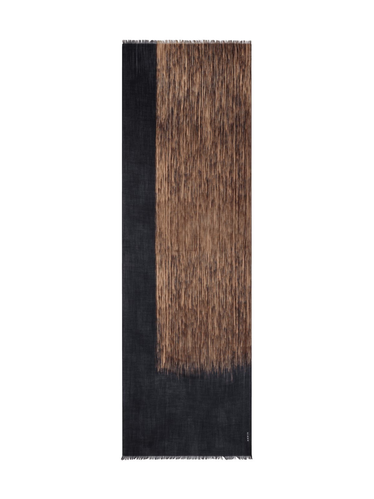 Designer Cashmere Scarf in Oro Lienzo Print - black