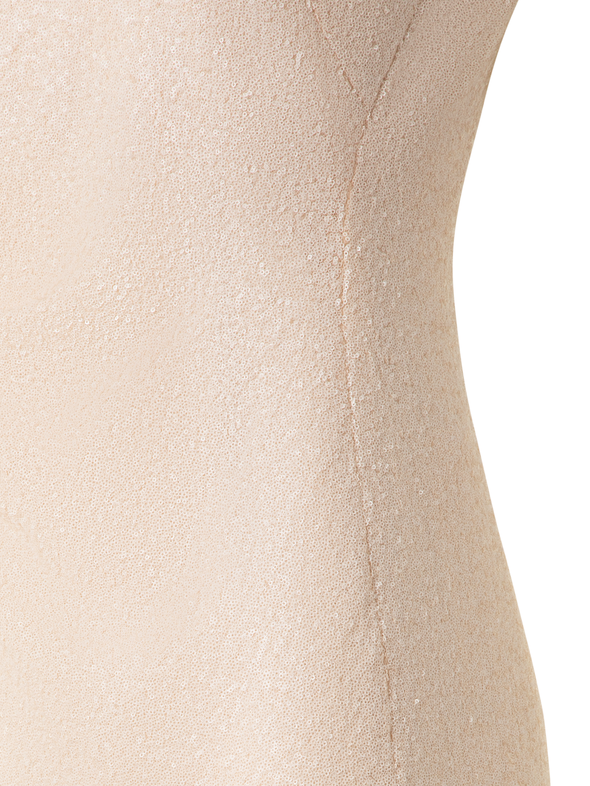 Designer Sequined Jersey Sheath Dress - neutral - pastel - beige