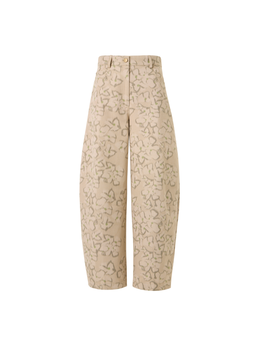 Designer Farrow Pants in Cotton Canvas - beige