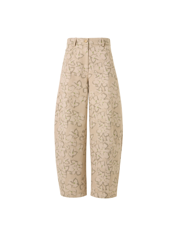 Designer Farrow Pants in Cotton Canvas - beige