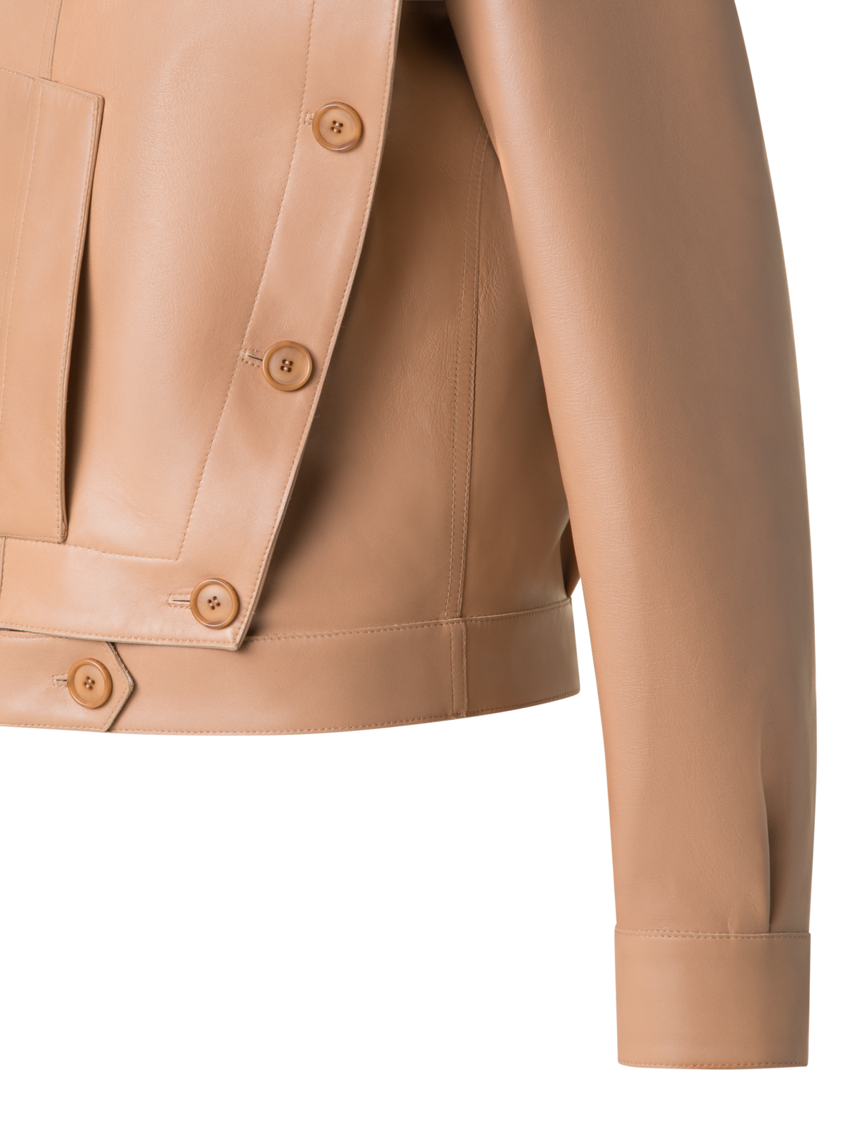 Asymmetrical Trench Leather Jacket – Akris Inc.